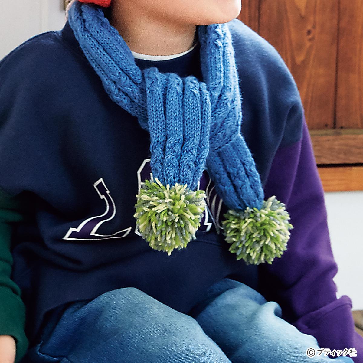 編み物レク ダイソー毛糸シフォンムースで編むプチマフラー：かぎ針編み 作り方ＰＤＦありこどもあみもの アトリエコドモモふじわらゆうこ編み物教室