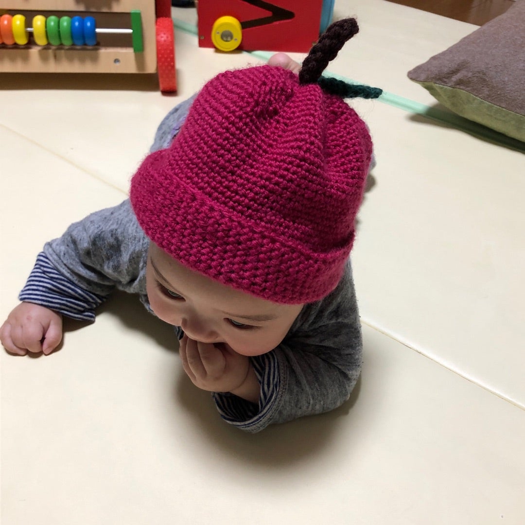 帽子 ベレー帽 コーデユロイリンゴベレー キッズ 子供 男の子 女の子