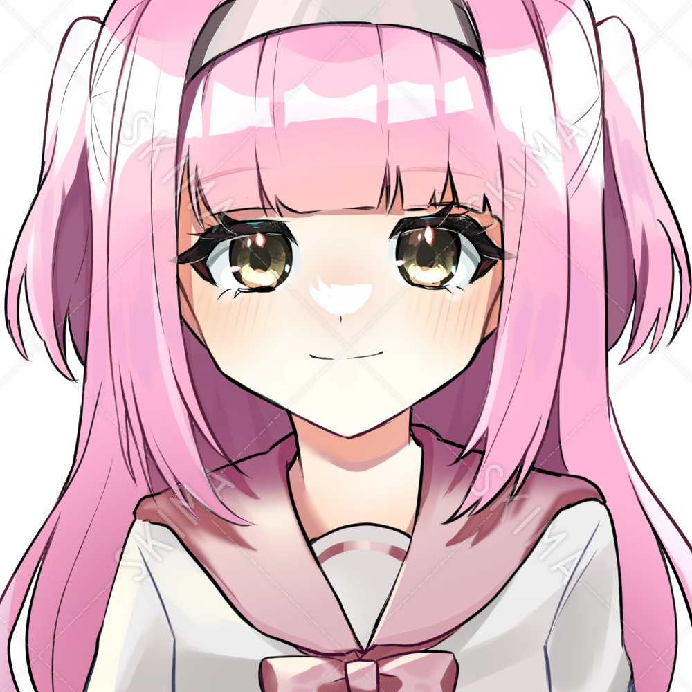 フリーアイコンとして使える女の子のイラスト集 SNSや配信などノーコピーライトガール