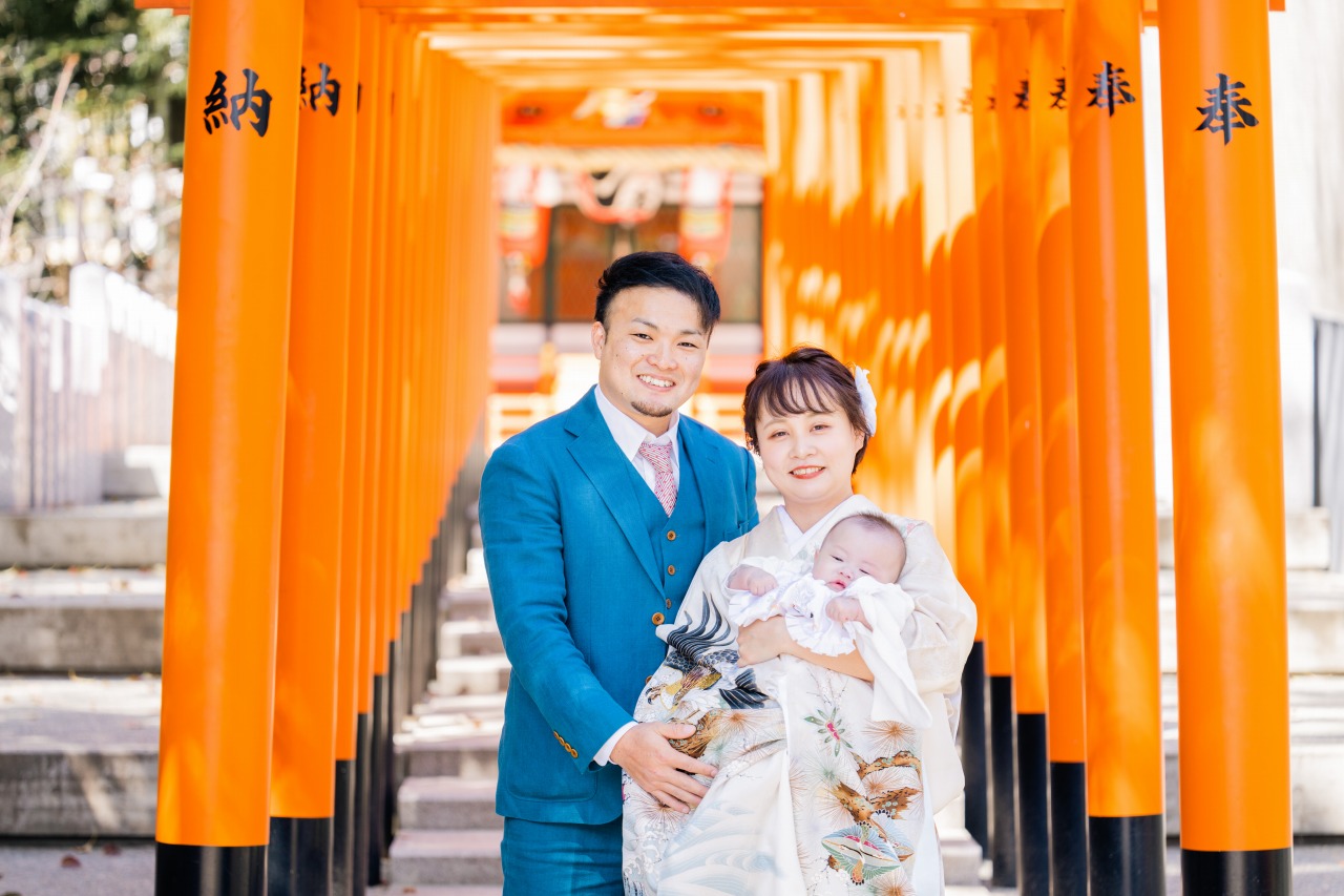 生田神社でのお宮参り・七五三の写真撮影ならおまかせください！神戸 フィールドオーダ
