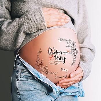 アイラブユー♡ マタニティペイントシールpock