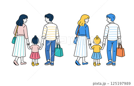 106 女性 3人組 後ろ姿 High Res Illustrations - Getty Images