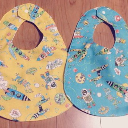 こりら＊☆ハンドメイドスタイ ベビースタイ 2種 キット 柄が選べるキット