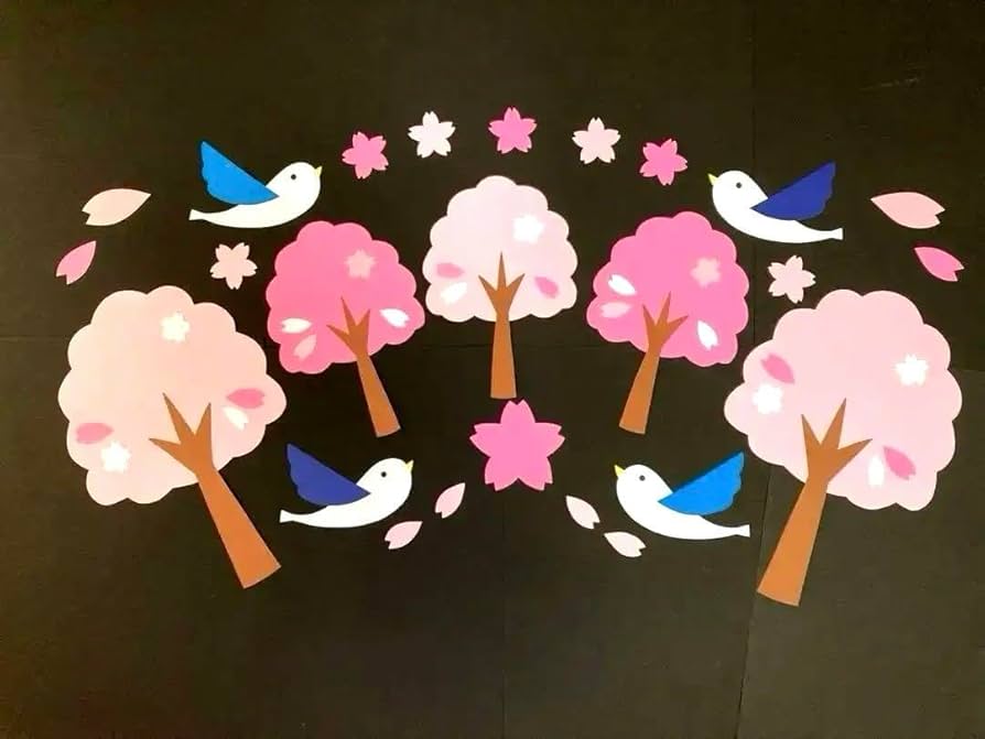 入学式壁面飾り 卒業式壁面飾り 春の壁面飾り 桜 その他素材 ミィ 通販 17366149Creema クリーマ