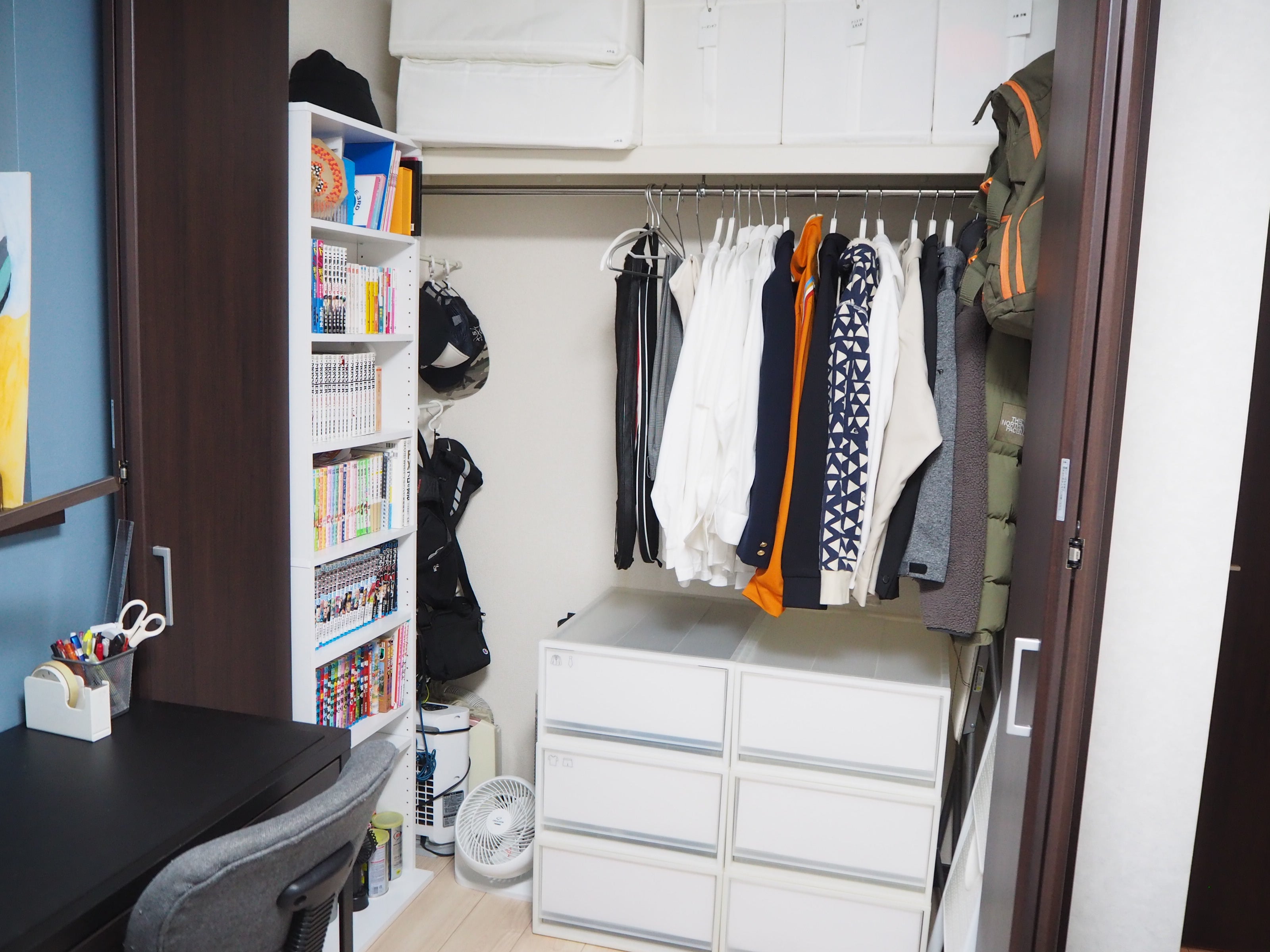 子供部屋 中学生男子の部屋づくりと、カラボ七変化のわが家史片づけものさし