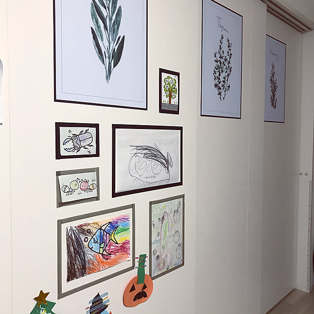 子供の絵を飾るのインテリア実例RoomClip ルームクリップ