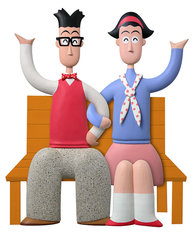 ベンチに座って寄り添うカップル - 商用利用可能な写真素材・イラスト素材ならストックフォトの定額制ペイレスイメージズ