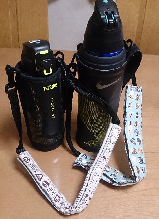 AmazonJUKE19 水筒カバーベルト 肩ひもカバー 日本製 子供用 綿生地 リボン 痛くない シンプル かわいい 水筒 ショルダーストラップショルダーベルトベージュ 水筒・マグボトル用アクセサリ オンライン通販