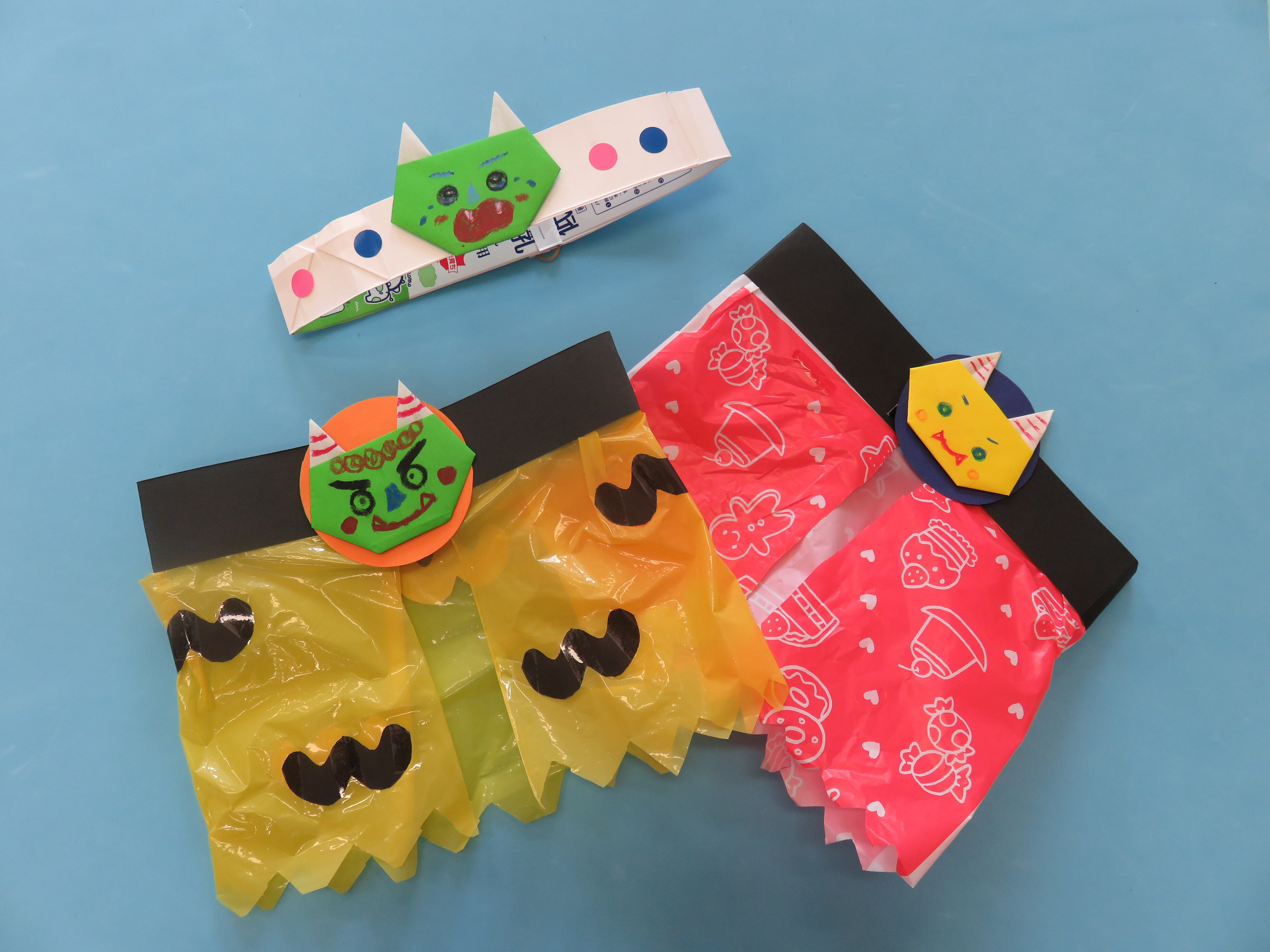 壁面製作で鬼のパンツを作りました！大阪・上本町の保育園レオラ大阪・上本町の保育園レオラ企業主導型保育園