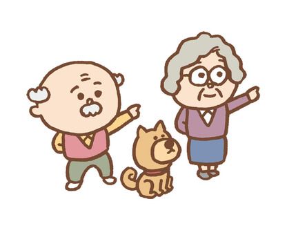 おじいさんたちイラスト