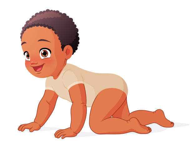 四つん這いの男の子の漫画のクリップアートの子供 ベクター, アニメーション, クリップ・アート, 子イラスト画像、PNGフリー素材の、ロイヤリティフリ
