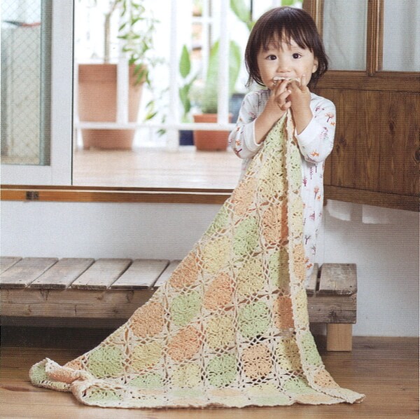 カスミソウの帽子 ベビー用12～24ヶ月 編み物キット毛糸のプロショップ ポプラ本店