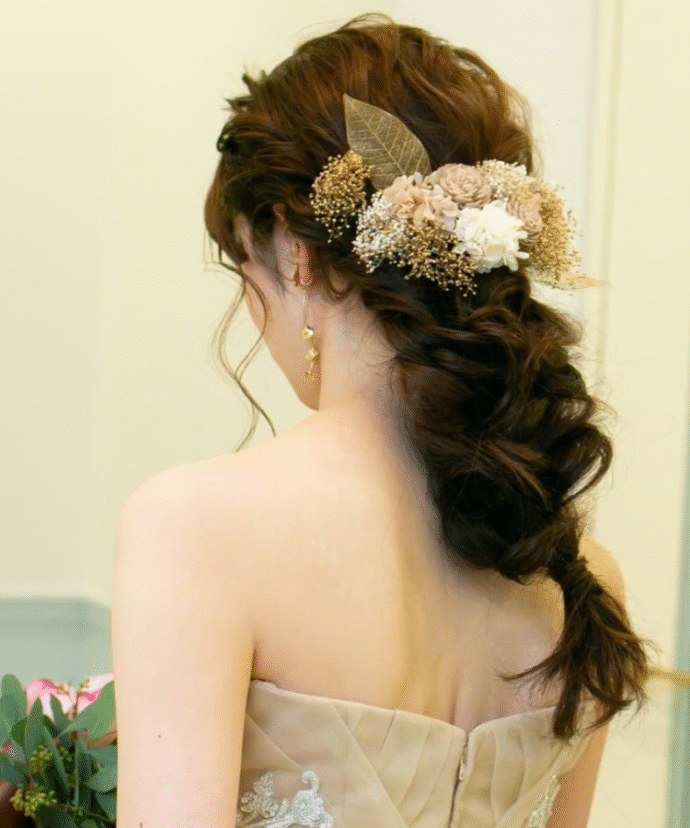 編みおろしスタイル style9福岡・九州で和装の神社結婚式・和婚ならウェディングセレクト！和婚