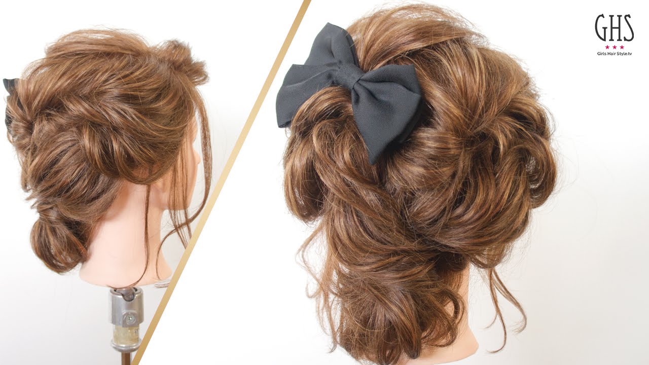 2020卒業式袴ヘアアレンジ 外ハネミディアムハーフアップ