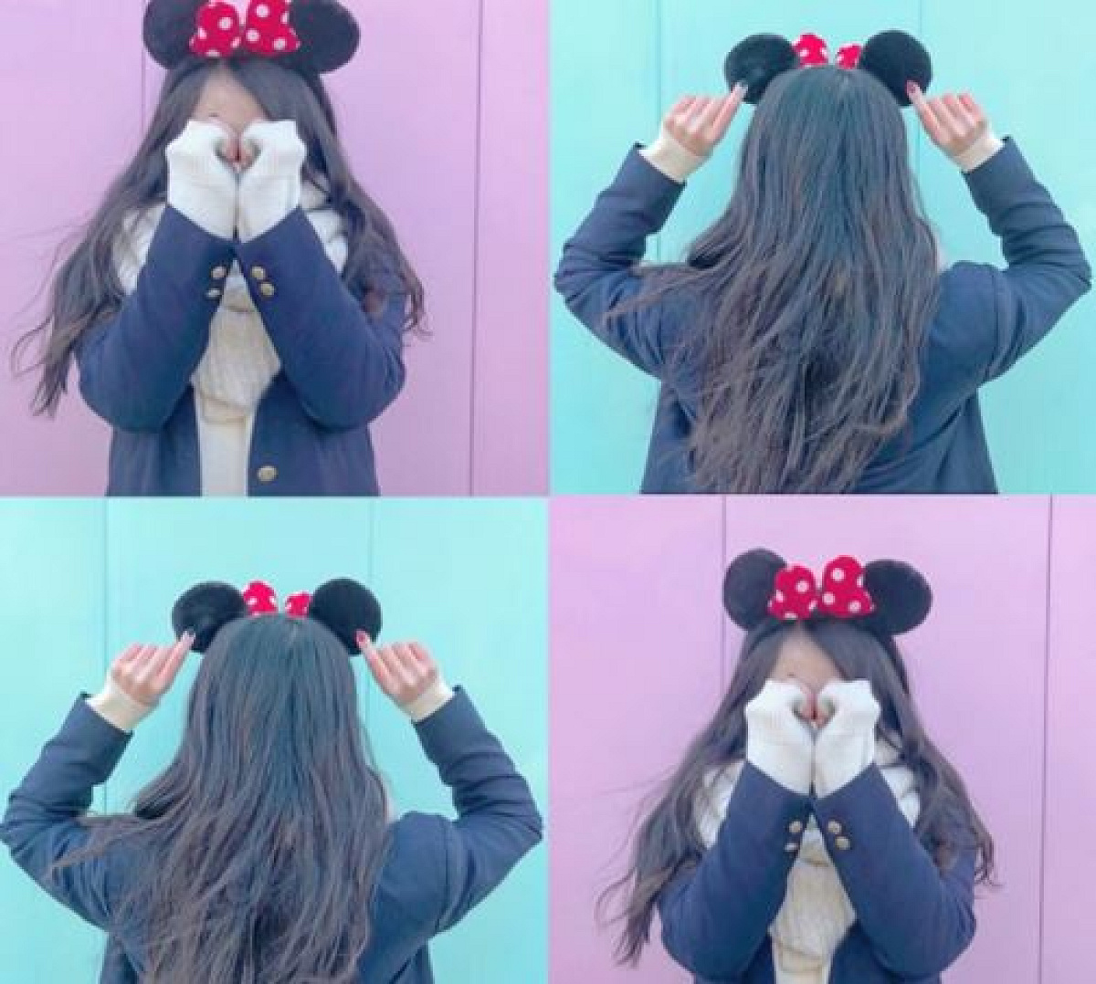 ディズニー サンバイザー カチューシャにサンバイザー？！アメリカンダイナー新グッズ 3つ子刺繍！レッド