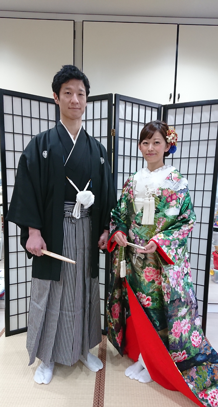 新郎♪紋付袴♪ 新婦♪ウェディングドレス♪大沢たかおに憧れて♪