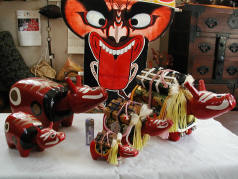 赤べこ絵付け体験の作会津町方伝承館