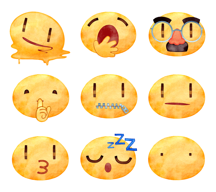 お目目きゅるるん可愛い顔文字スタンプ - LINE スタンプLINE STORE