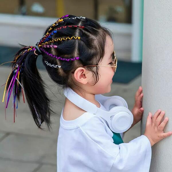 エクステ 編み込み ダンス 子供 キッズ 三つ編み ブレイズ ピンクJChereヤフーショッピング購入代行