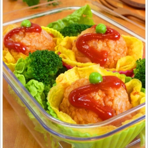 くまさんオムライス弁当