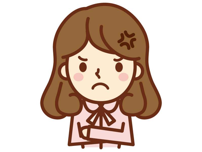 女の子 怒るイラスト - No: 2527799無料イラスト・フリー素材なら「イラストAC」