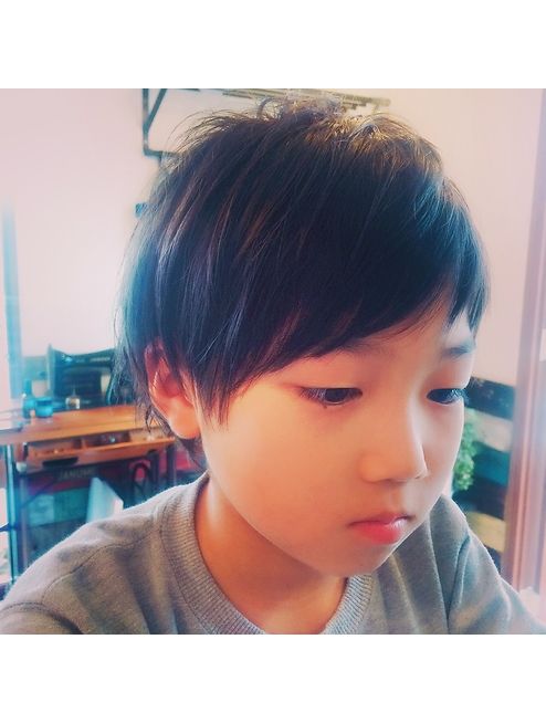 小学生おしゃれアシメ×ツーブロック セブンカタログ168- サロンセブン