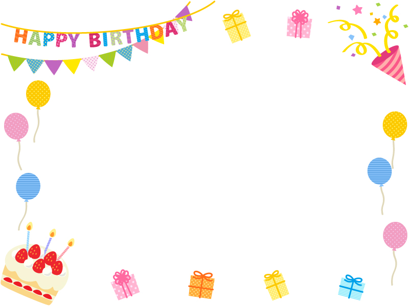 かわいい３歳の誕生日ケーキのイラスト素材無料ダウンロード IllustCute