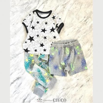 セミオーダー☆親子お揃いパターン☆ハンドメイド ベビーキッズ服☆型紙 トップス 子供