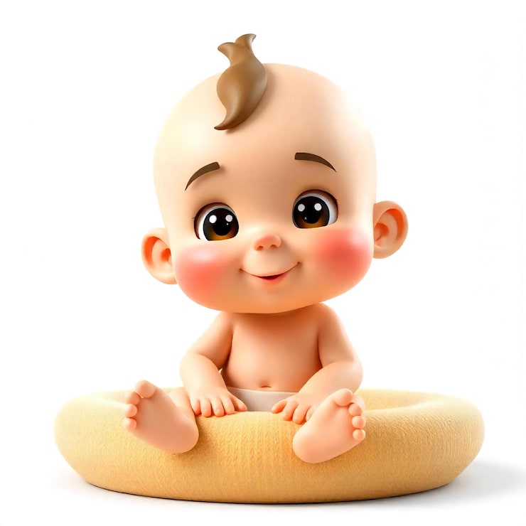 ゆるキャラマスコット日本人 の マスコットの忍耐、ピンク赤ちゃん、ブルーに身を包みました