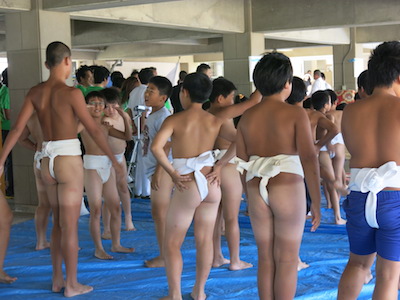 福間子ども相撲 土俵入和田フォト