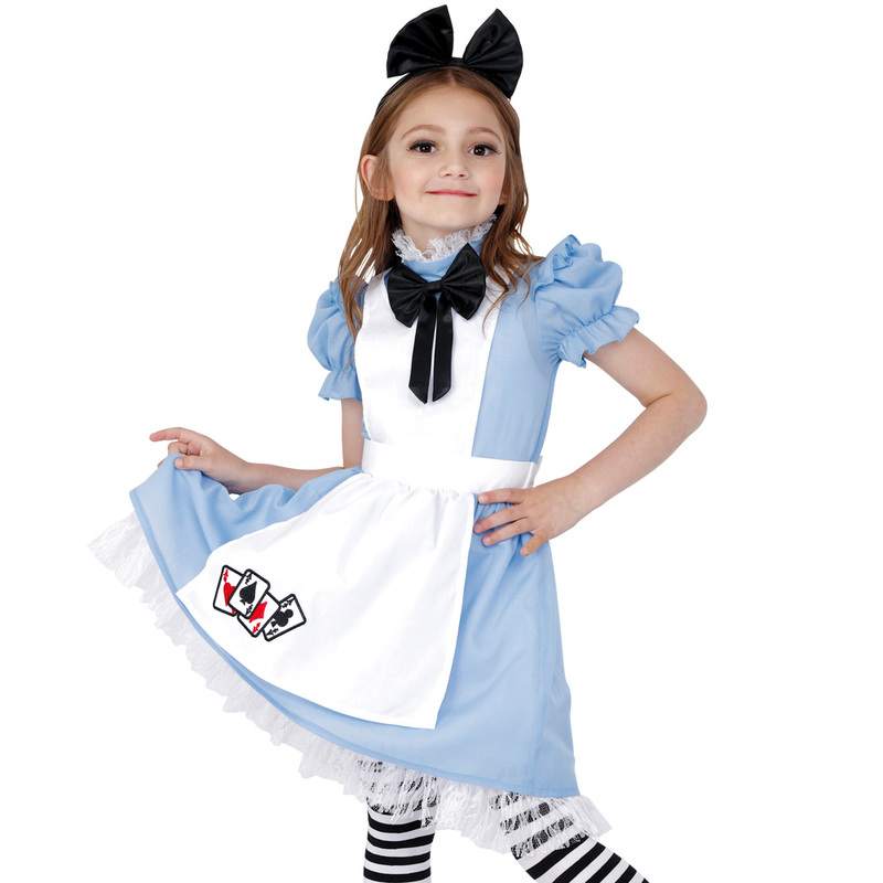 楽天市場 ハロウィン 衣装 子供 女の子 アリス衣装 ドレス 子供コスチューム 衣装 ブルー 水色 ハロウィン 仮装 エプロン キッズ 子ども お姫様服 リボン カチューシャ ワンピース プリンセス アリス ありす Alice クリスマス プレゼント 女の子 ハロウィン コスプレ