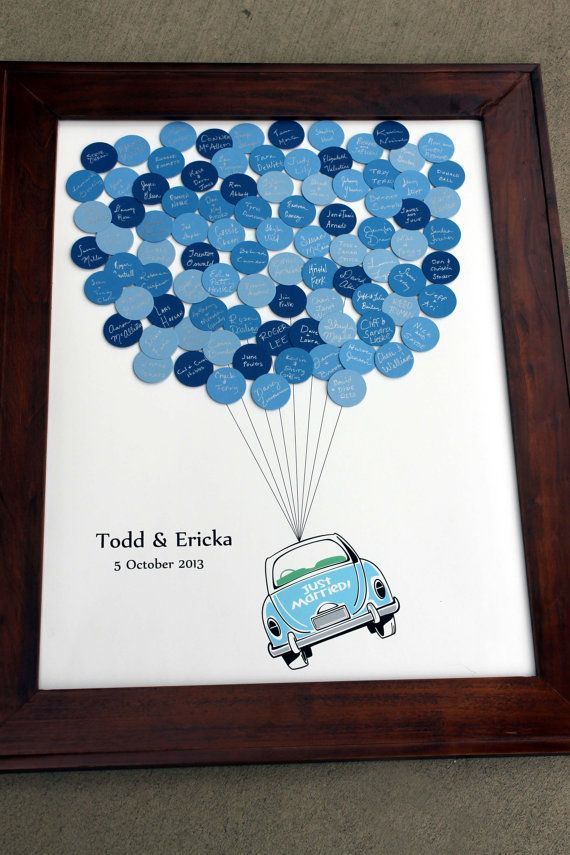 寄せ書きみたいなウェディングツリ