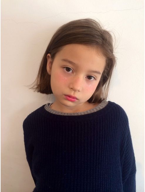 キッズカット前髪なし前下がりボブ 可愛い カミケンネクスト ：L186360035カミケンネクスト kamiken.next のヘアスタイルホットペッパービューティ