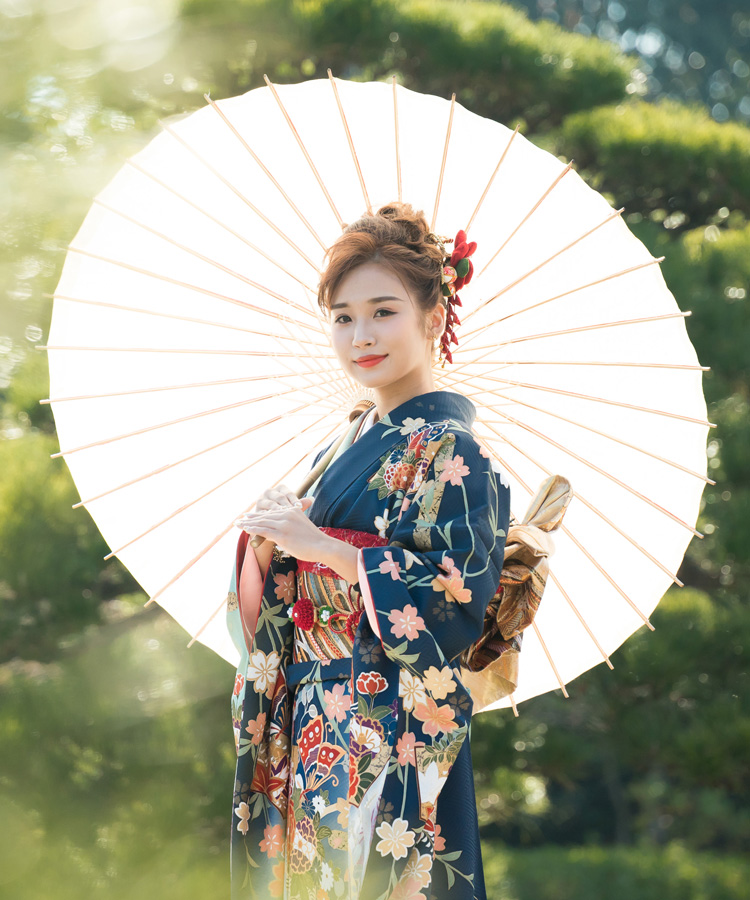 Mitsuwa成人式紋付袴Ayauta-gun Kagawa