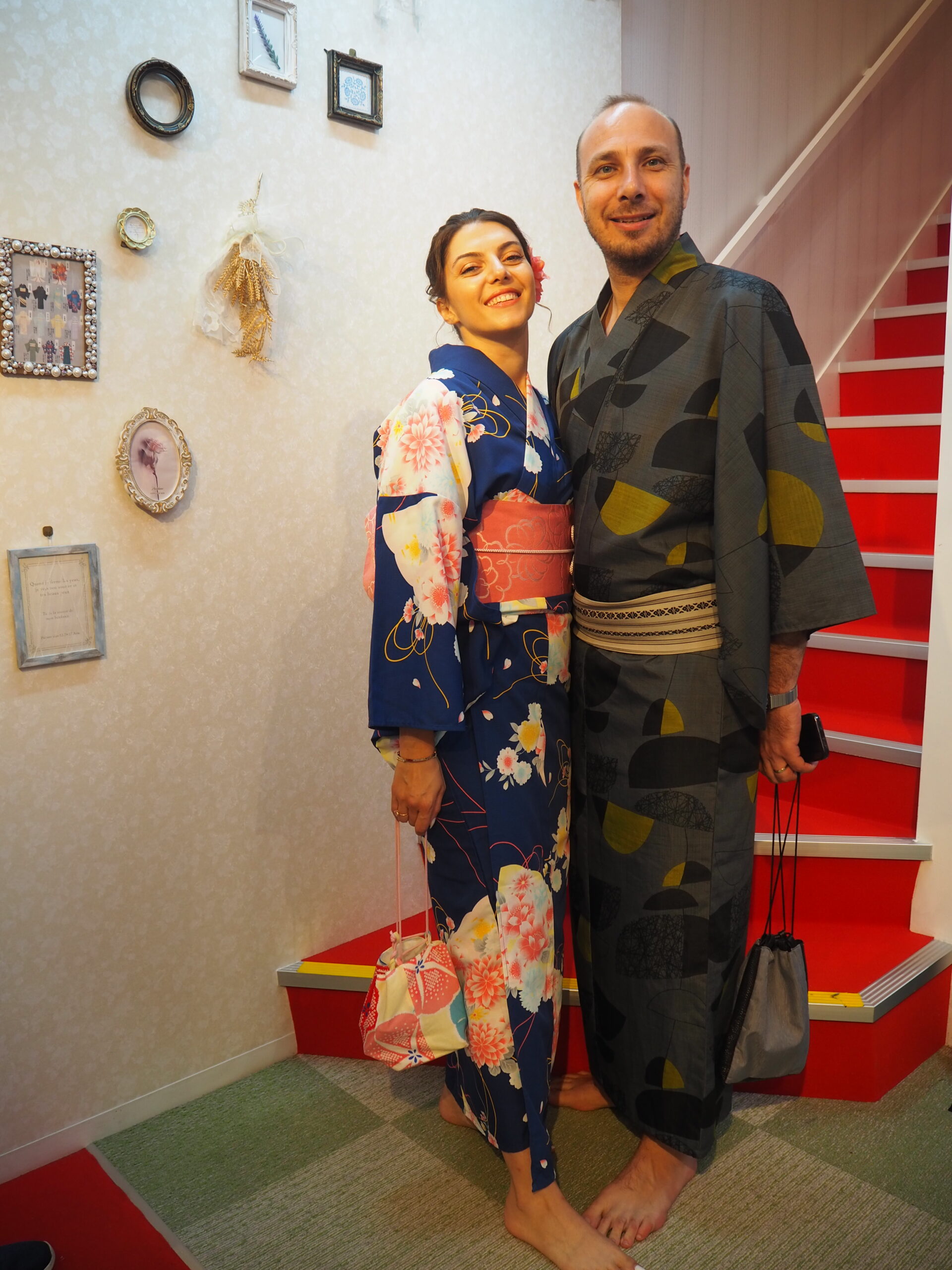 浴衣でカップルコーデ！二人の装いをリンクさせてお祭りや花火大会へGO週末着物日記「未衣子の楽しい着物ブログ」