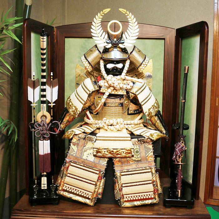 鎧兜 源義経 兜 鎧 5月人形 五月人形 鎧平台飾りセット P94013