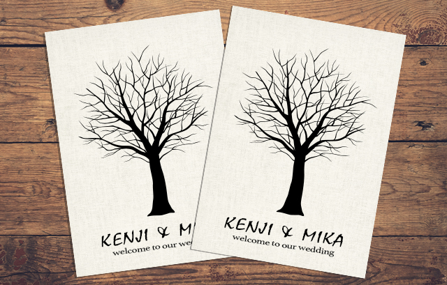 手作り用 ウェディングツリー無料素材データ自転車と風船