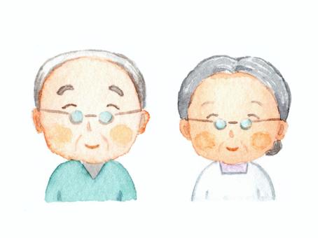 おじいちゃんおばあちゃんありがとう 敬老の日 」のフリータイトルイラストイラストわくわくBOX