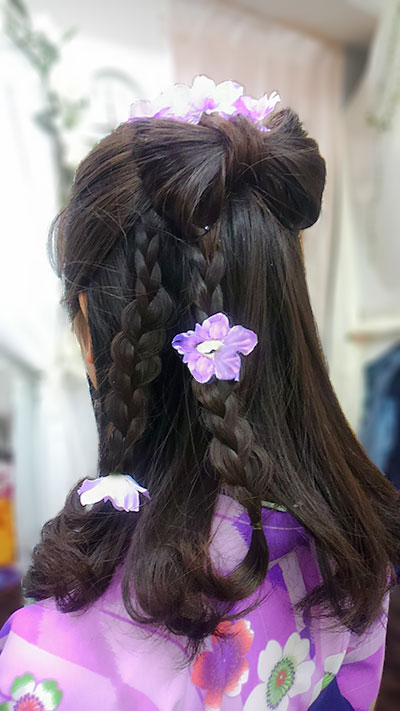 袴 着付 小学生 卒業式 ハーフアップ 卒業式ヘア 小学校卒業：L203826508ホットペッパービューティ