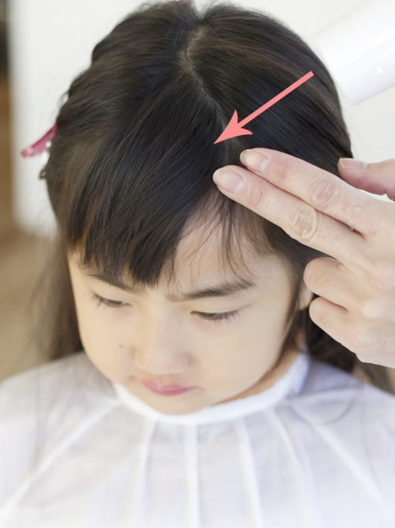 子供の前髪カット②野田市・美容室Hair Salon いちのは