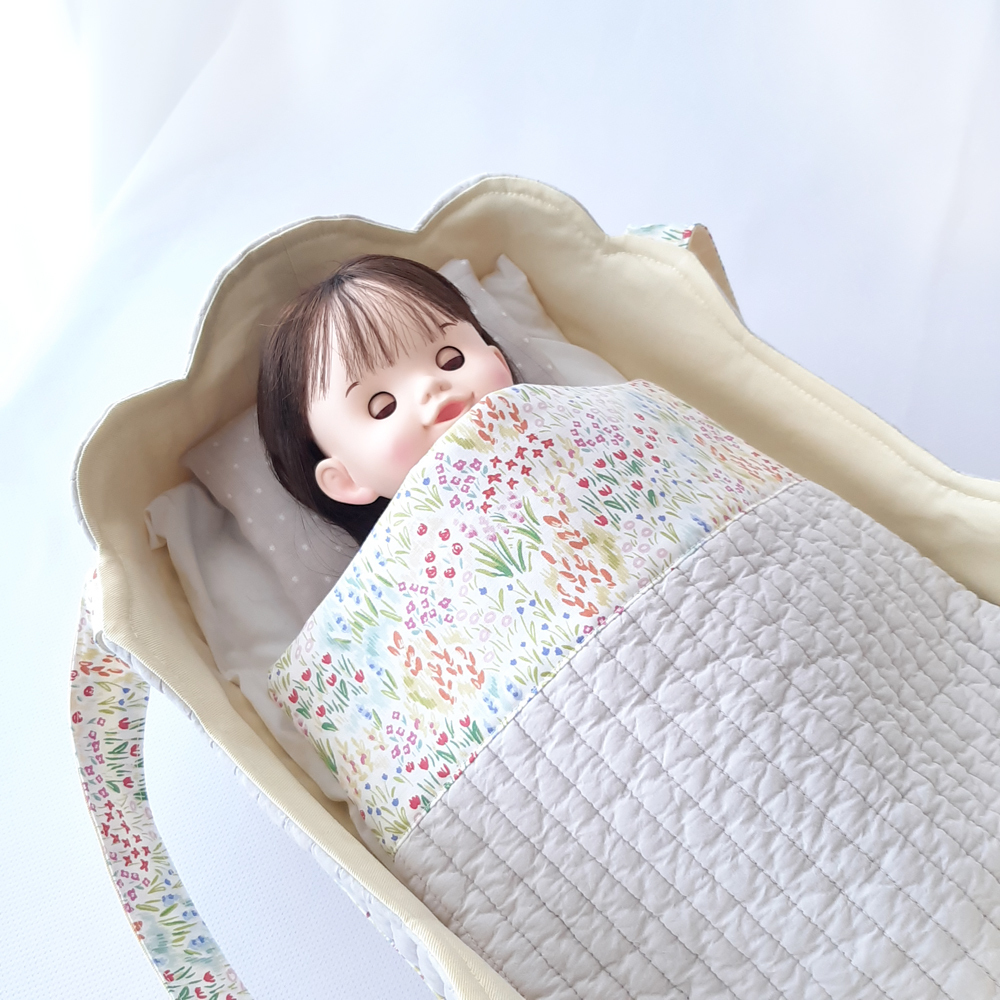 選べるクーファン♡お人形用クーファン♡ベージュチェック おもちゃ・人形 *mucha* 通販 16639460Creema クリーマ