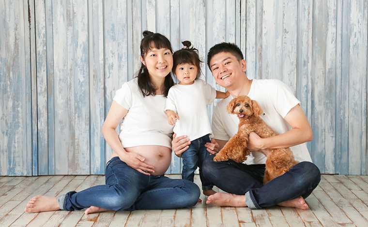 家族揃って、2人目の子のマタニティーフォトたんぽぽ白鳥久美子の手づくり暮らし