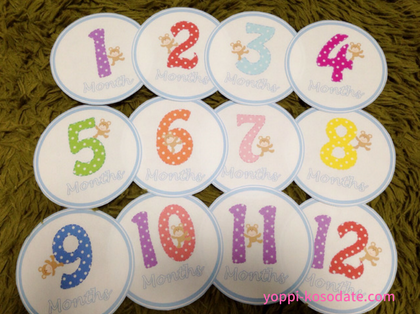 100均クラフト紙に印刷するだけ！無料配布のカッコイイ月齢カードThankyou Works Blog