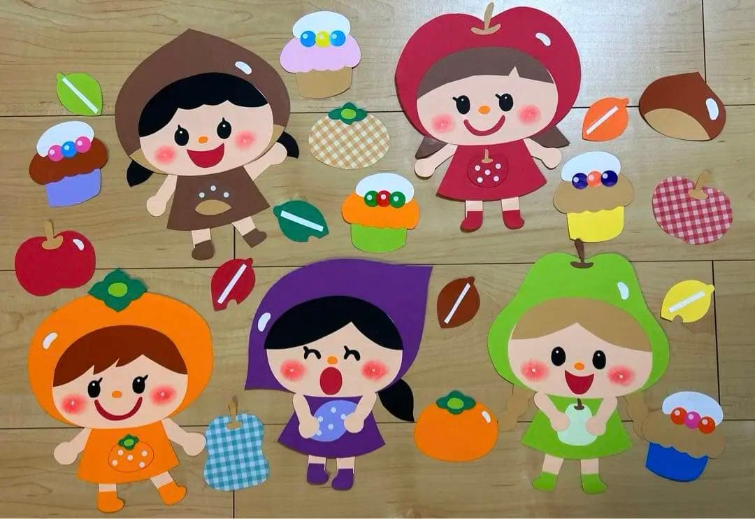 みんなの秋 9月・10月・11月 の壁面〜子どもたちの作品を生かした壁面アイデアを覗いてみよう！〜保育と遊びのプラットフォーム ほいくる