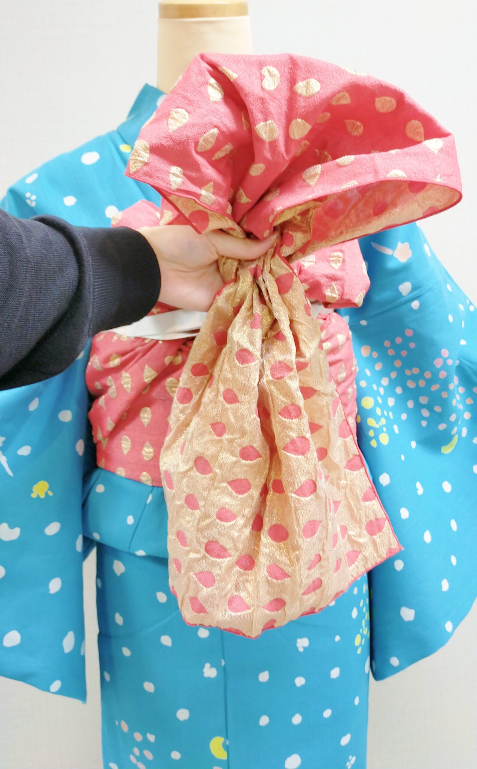 メール便可 女の子浴衣帯2本セット 星柄オーガン兵児帯 全10種類 3-7才 紫 ピンク ローズ ネイビー グリーン 黄色 白 女児へこ帯 子供キッズ 子ども浴衣,子供浴衣京のみやび 本店