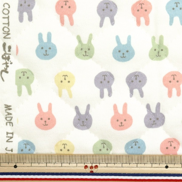 ダブルガーゼベビーキルト生地 ふわふわのダブルガーゼとオフホワイトのパイル生地で出来たキルティング生地です。ベビーグッズにおすすめ! -手芸用品の通販布地、毛糸、ワッペンなど豊富な品揃えスタイリストゴトウ