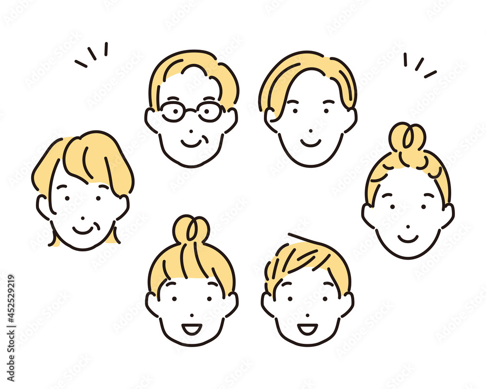 三世代家族3：イラスト無料