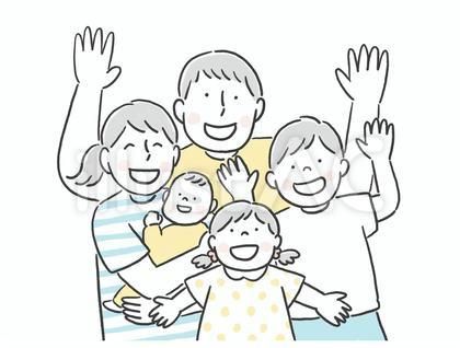 家族 仲良しファミリー 家族のイラスト かわいい系イラスト イラスト素材6137830- フォトライブラリ