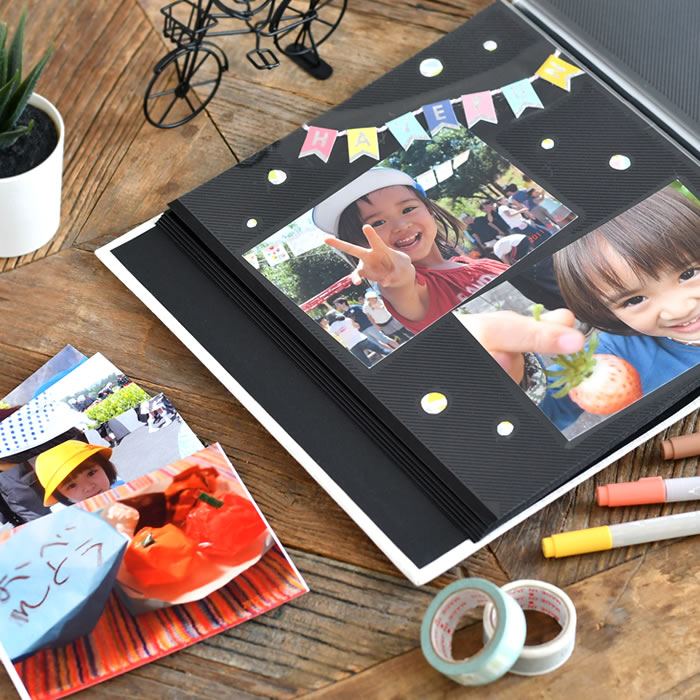 アルバムデコのコツ 大中小でレイアウト – 和気文具ウェブマガジン