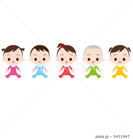 青い服を着た かわいい赤ちゃん 男の子 眠る 睡眠 イラスト素材5964541- フォトライブラリ